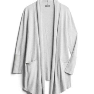 Market and spruce leather trim cardigan